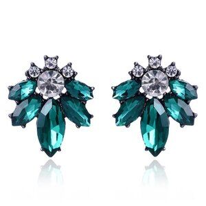 Green Stud  Earrings